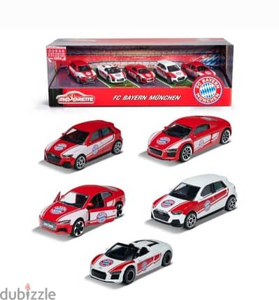 Audi 5 car set (Bayern Munchen) diecast car model 1;64.