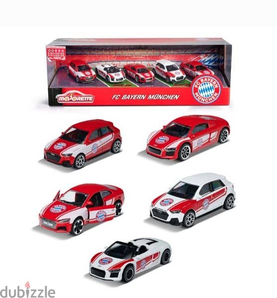 Audi 5 car set (Bayern Munchen) diecast car model 1;64. 0