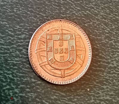 1917 Portugal 1 centavo bronze coin