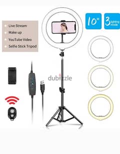 Ring light 26 cm with stand 210 cm WITH BLUETOOTH 0