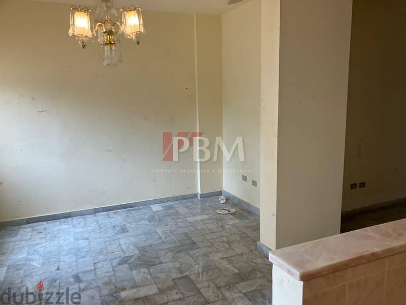Good Condition Apartment For Sale In Baabda | Terrace | 100 SQM | 2