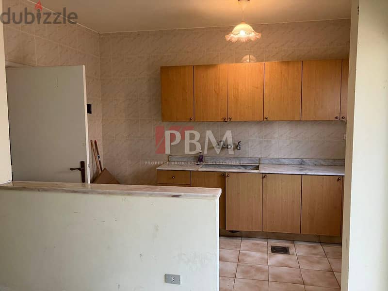 Good Condition Apartment For Sale In Baabda | Terrace | 100 SQM | 6