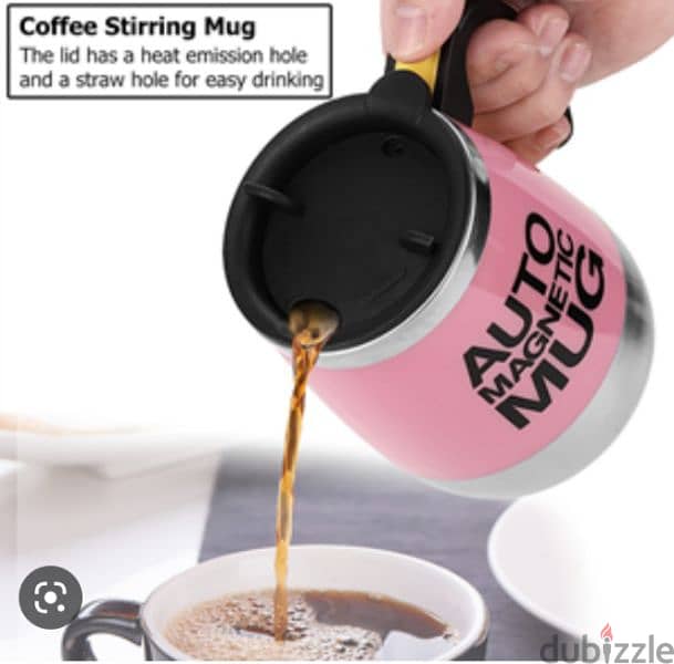 self sterring stainless steel mug 3