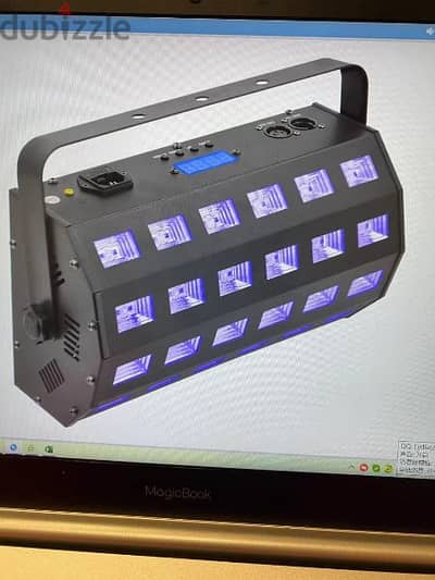 led light UV black light + strobe lighting machine