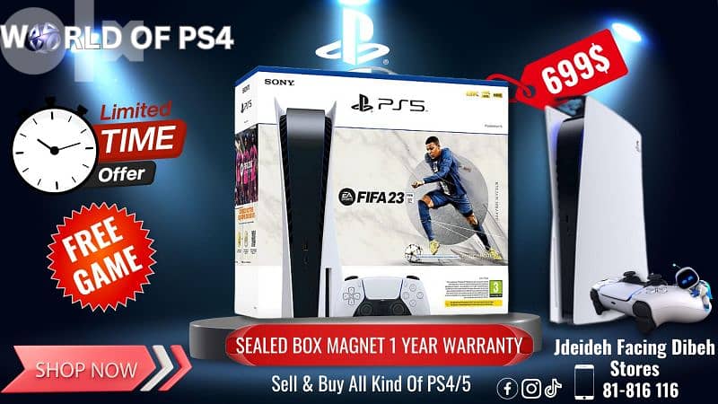 ps5 & ps4 available with official warranty 0
