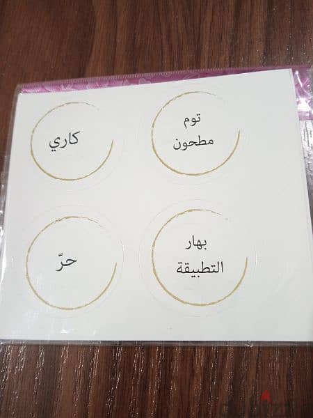 spices names stickers set 5