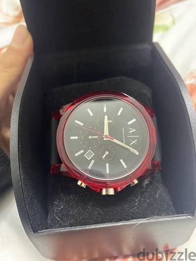 Armani Exchange 1338 Red Quartz Watch