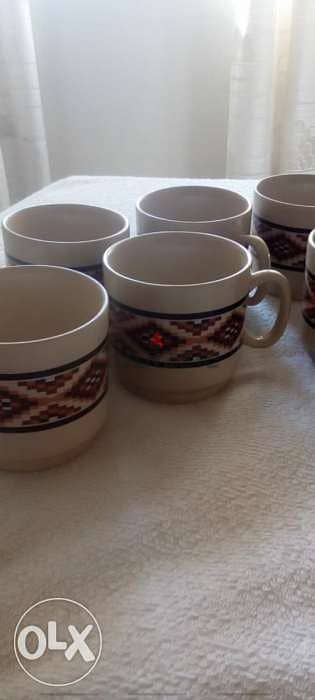 Tea cups. new. not used. 12 pieces. فناجين شاي ١٢ قطع 0