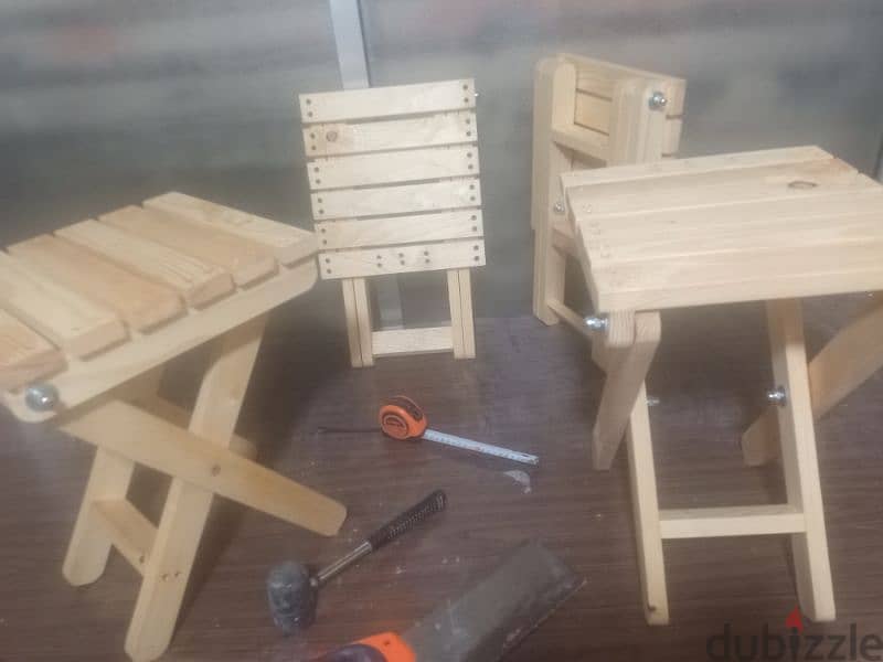 wood portable chair 10