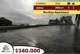 Adma 360m2 |Luxurious Rooftop Apartment | Brand New | Amazing View |