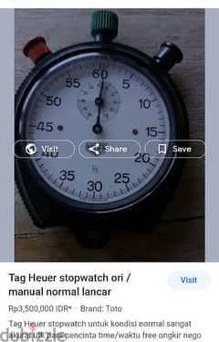 Heuer super sport 1/5 stopwatch pocket watch swiss made 1970S 0
