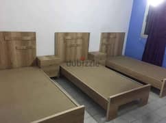 3 single bed with 2 commode new 0