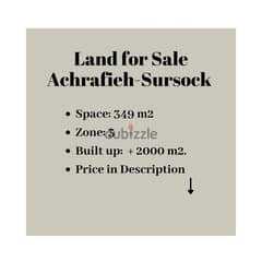 Prime Location Unique Land For Sale in Sursock Achrafieh
