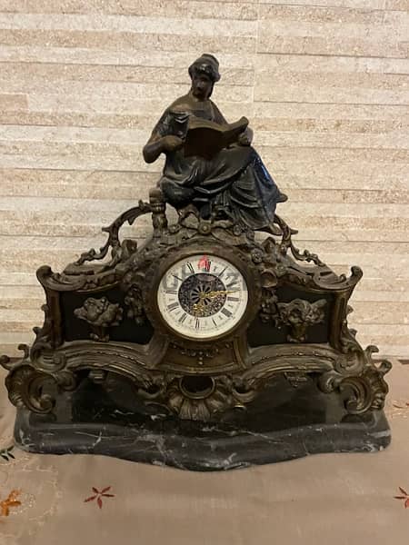 bronze clockساعة برونز 1