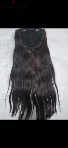 hair extention 100% natural شعر طبيعي بينصبغ وكل شي ٥٠سم 2