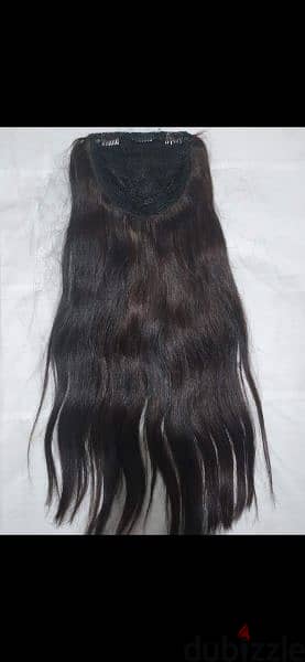 hair extention 100% natural شعر طبيعي بينصبغ وكل شي ٥٠سم 5