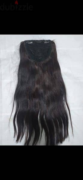 hair extention 100% natural شعر طبيعي بينصبغ وكل شي ٥٠سم 7