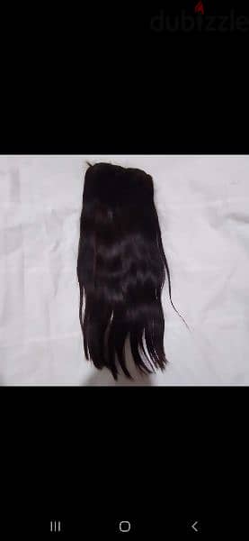 hair extention 100% natural شعر طبيعي بينصبغ وكل شي ٥٠سم 9