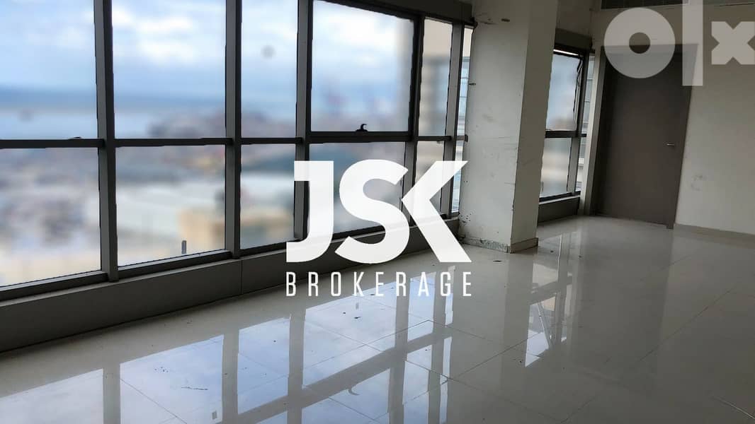 L11678-250 SQM Office with a Sea View for Rent in Gemmayze 0