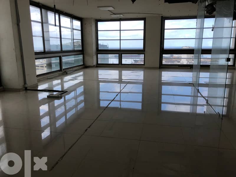 L11678-250 SQM Office with a Sea View for Rent in Gemmayze 1