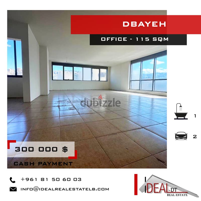 Office for sale in dbayeh 115 SQM REF#EA15160 0