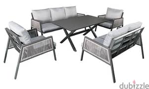 PORTO 7S aluminum garden outdoor sofa seats طقم المنيوم خارجي 0