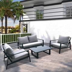 MYKONOS grey 5s aluminum garden outdoor sofa seats طقم المنيوم خارجي