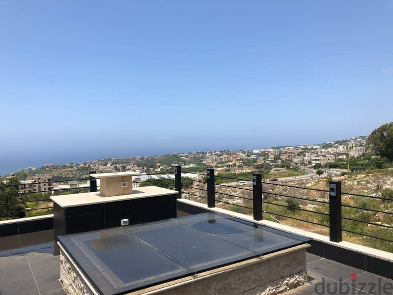 Furnished 230m2 apartment+Terrace & Mountain/Sea view for rent Gherfin 15