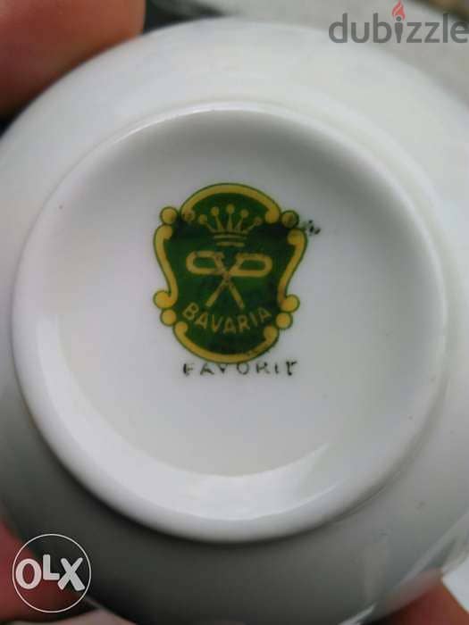 Bavaria tea cup and plate with Gold trim 6