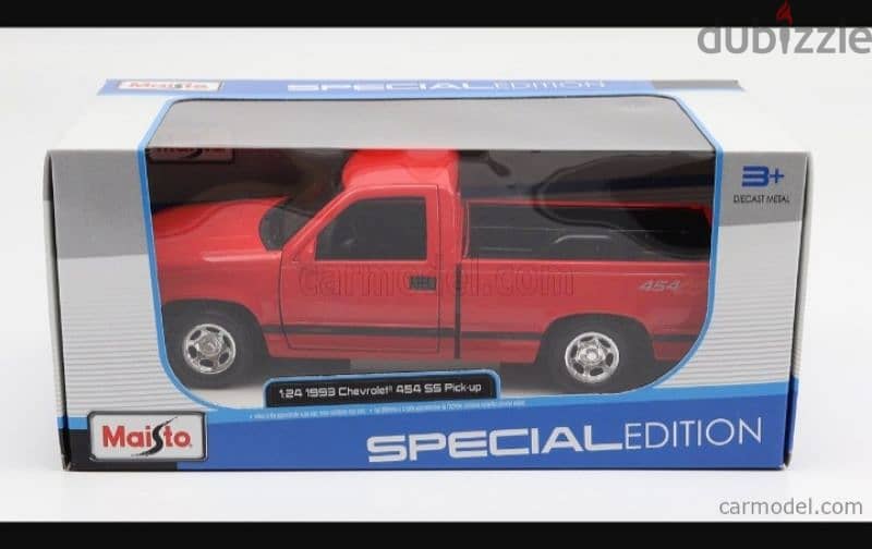 Chevrolet Pickup 454 SS diecast car model 1:24 4