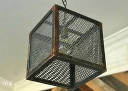 Industrial steel pendant light