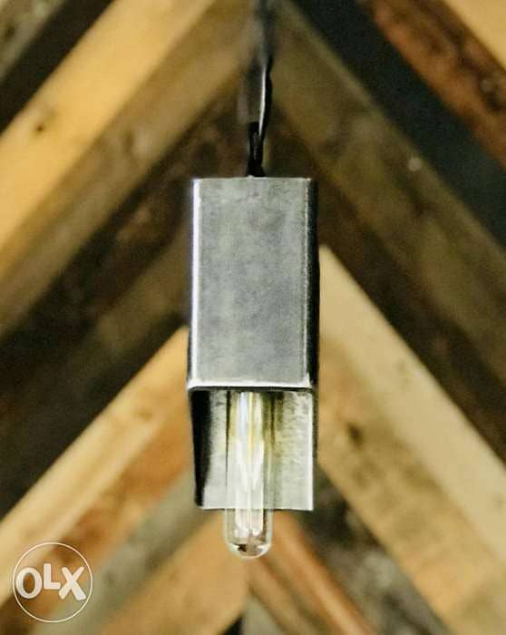 Industrial steel heavy pendant light 2