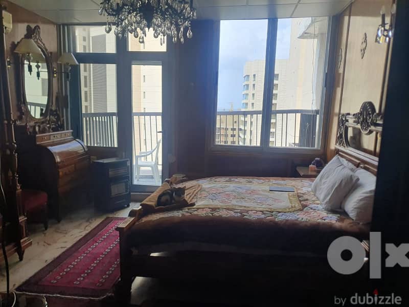 L11695-Furnished Apartment with Sea view for Rent in Ras Beirut 2