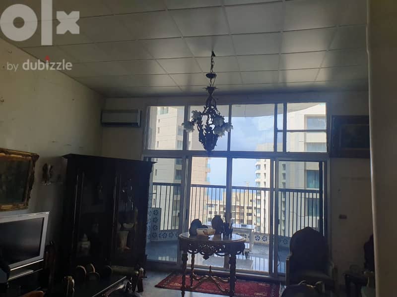 L11695-Furnished Apartment with Sea view for Rent in Ras Beirut 3