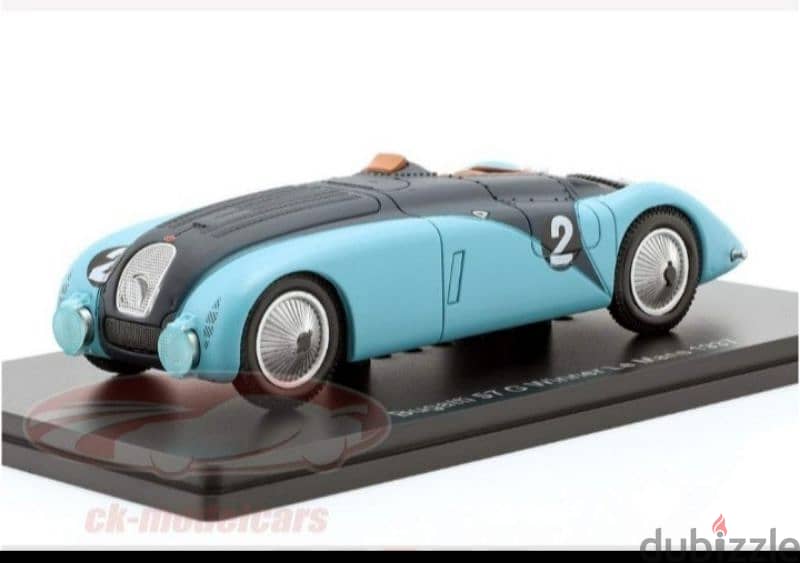 Bugatti 57 G (Lemans 1937) diecast car model 1;43. 1