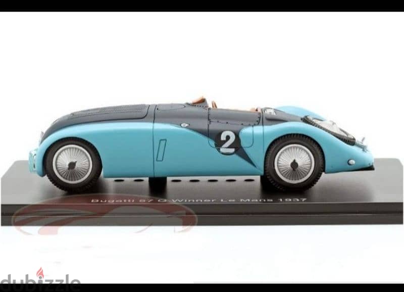 Bugatti 57 G (Lemans 1937) diecast car model 1;43. 2