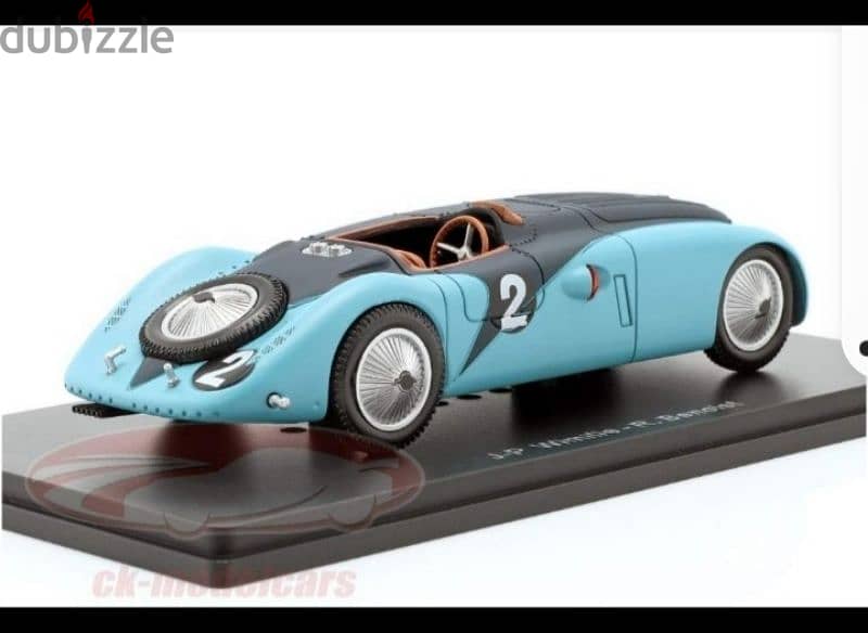 Bugatti 57 G (Lemans 1937) diecast car model 1;43. 3