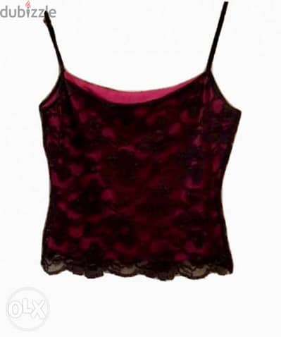 Etam fuschia lace top