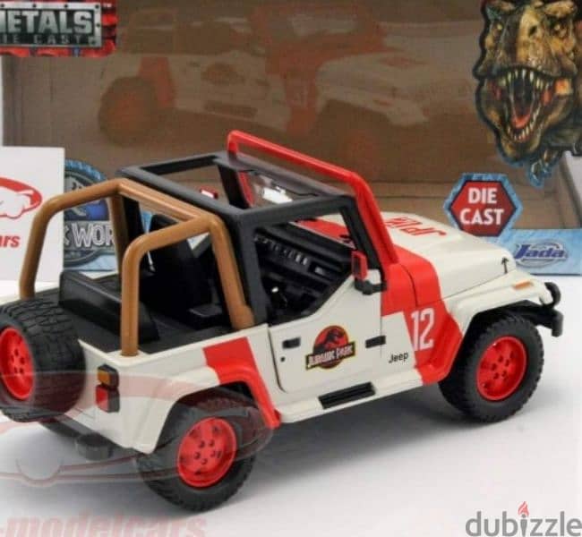 Jeep Wrangler '92 (Jurassic World '15) diecast car model 1:24. 4