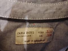ZARA Special day shirt 3-4 years قميص مناسب للعيد