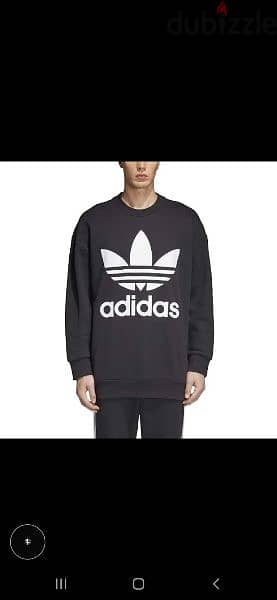 original Adidas sweatshirt grey s to xxL available gift bag also extra 1