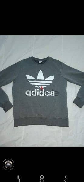 original Adidas sweatshirt grey s to xxL available gift bag also extra 9