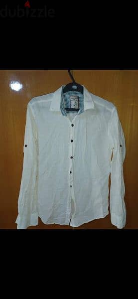 white shirt linen s m l  1=7$ or 3=15$ 1