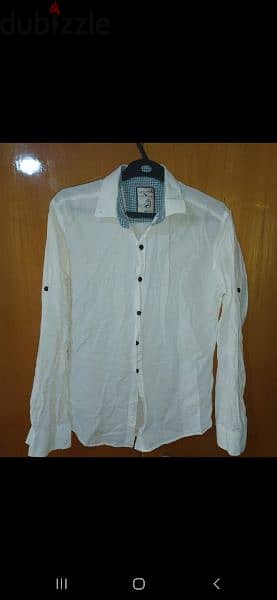 white shirt linen s m l  1=7$ or 3=15$ 2