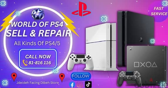 repair shop ps4 ps5 fast services