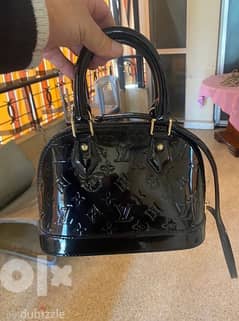 Genuine leather LV hand bag used once