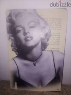 Marilyn Monroe retro decorative photo on tin plate size 20*30
