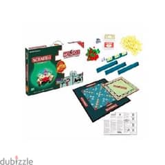 2 In 1 Scrabble & Monopoly Games - English