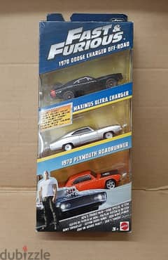 Fast & Furious 3 car set diecast car model 1:55. 0