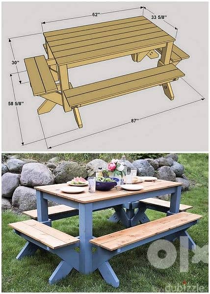 picnic bench 120x80 3